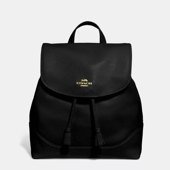 Coach Elle Leather Drawstring Backpack Great Condition - Picture 13 of 13